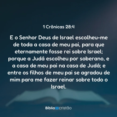 1 Crônicas 28:4