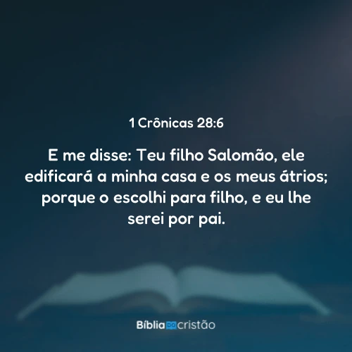 1 Crônicas 28:6