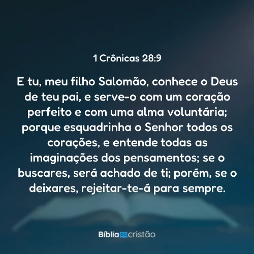 1 Crônicas 28:9