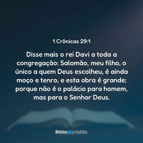 1 Crônicas 29:1