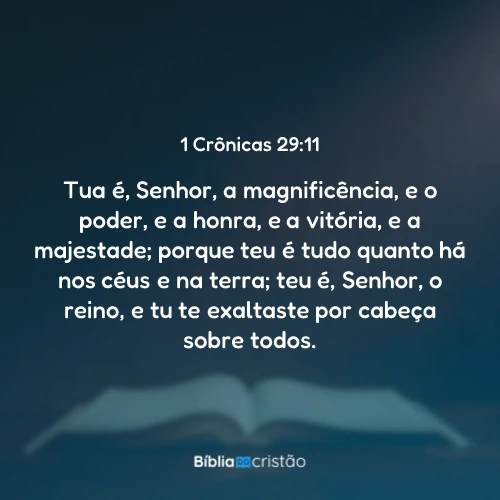 1 Crônicas 29:11