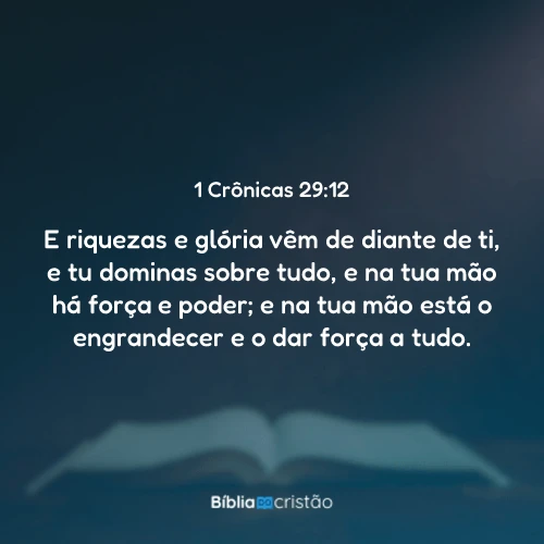 1 Crônicas 29:12