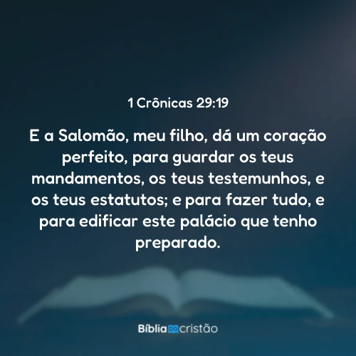 1 Crônicas 29:19