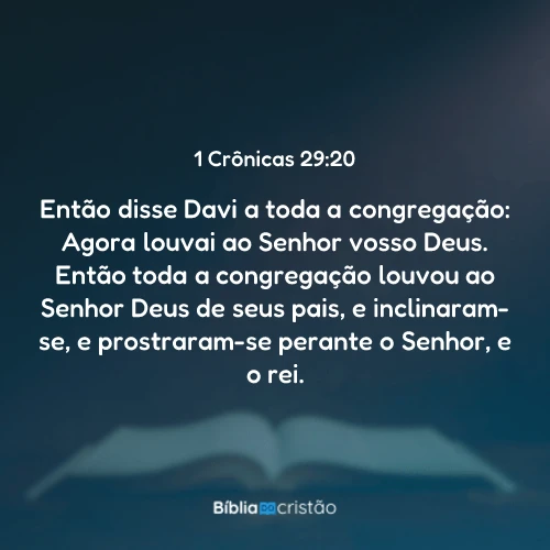 1 Crônicas 29:20