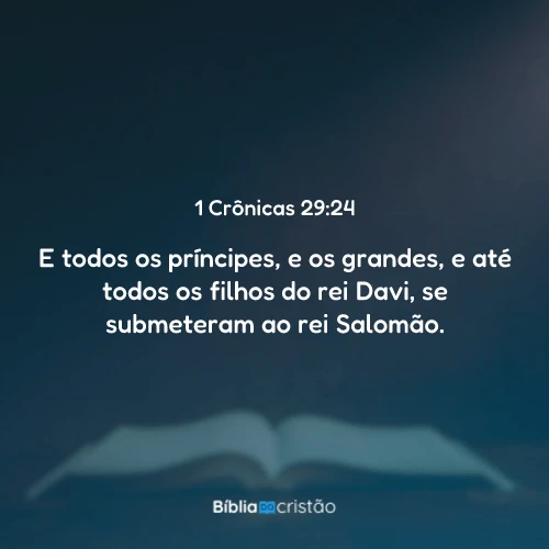 1 Crônicas 29:24