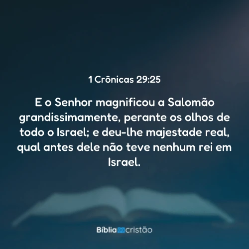 1 Crônicas 29:25