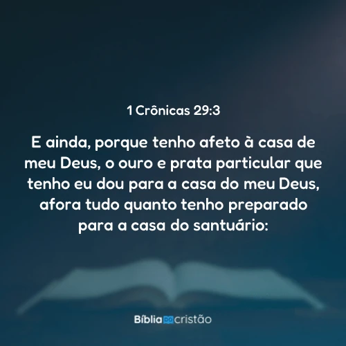 1 Crônicas 29:3
