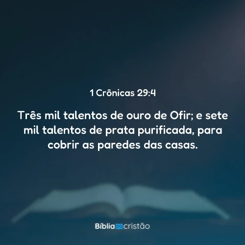 1 Crônicas 29:4
