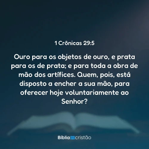 1 Crônicas 29:5