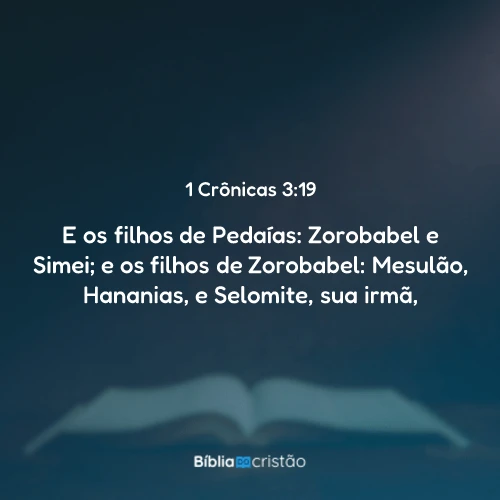 1 Crônicas 3:19