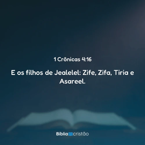 1 Crônicas 4:16