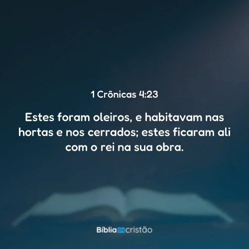 1 Crônicas 4:23