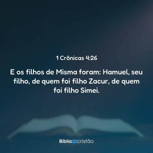 1 Crônicas 4:26
