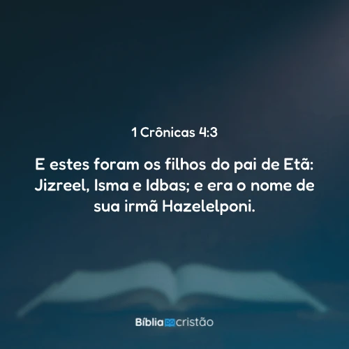 1 Crônicas 4:3