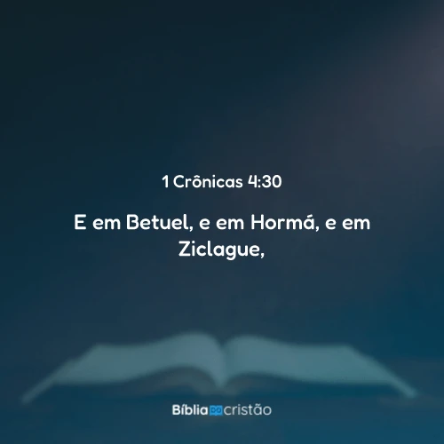 1 Crônicas 4:30