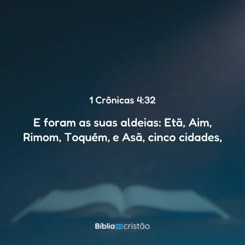 1 Crônicas 4:32