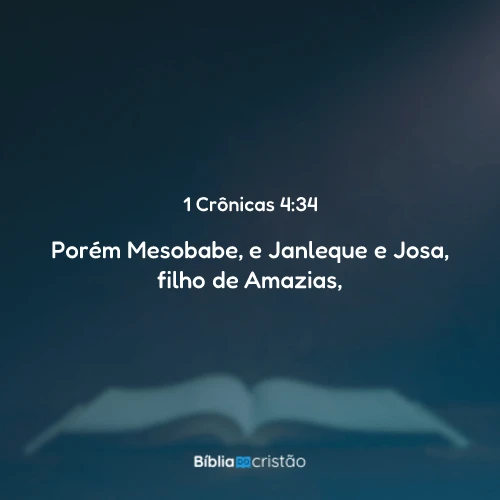 1 Crônicas 4:34