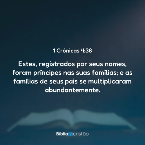 1 Crônicas 4:38