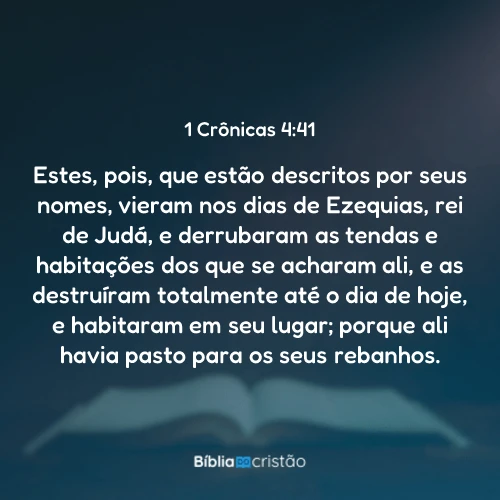 1 Crônicas 4:41