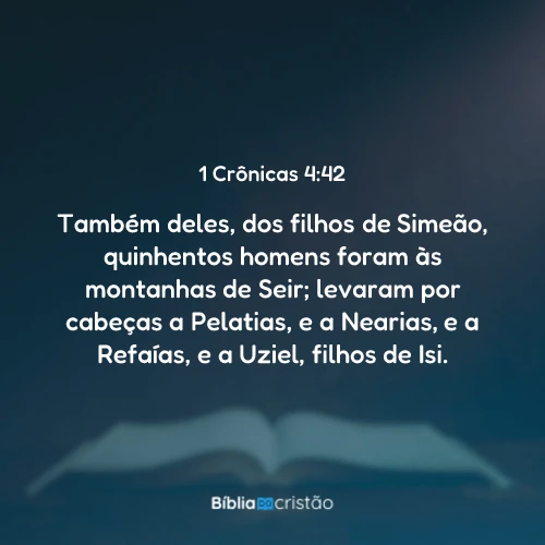 1 Crônicas 4:42