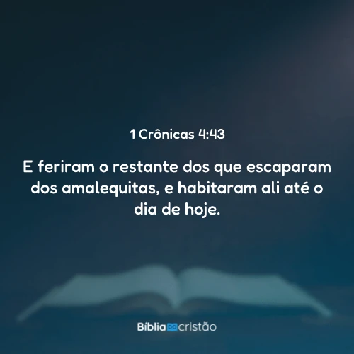 1 Crônicas 4:43
