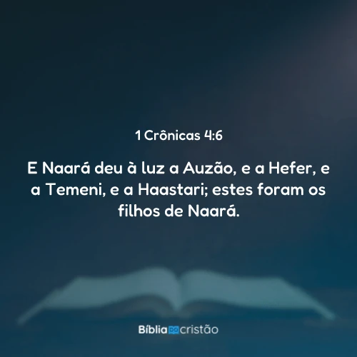 1 Crônicas 4:6