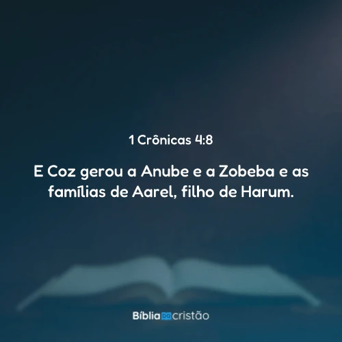 1 Crônicas 4:8