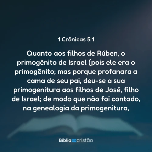 1 Crônicas 5:1