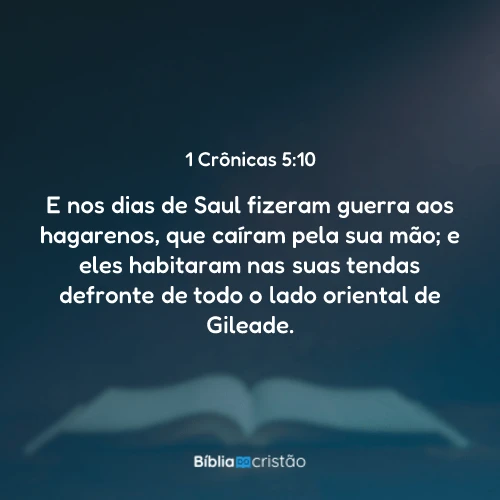 1 Crônicas 5:10