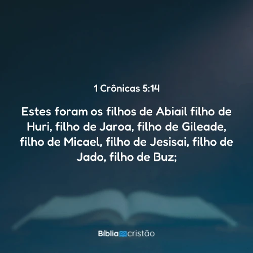 1 Crônicas 5:14