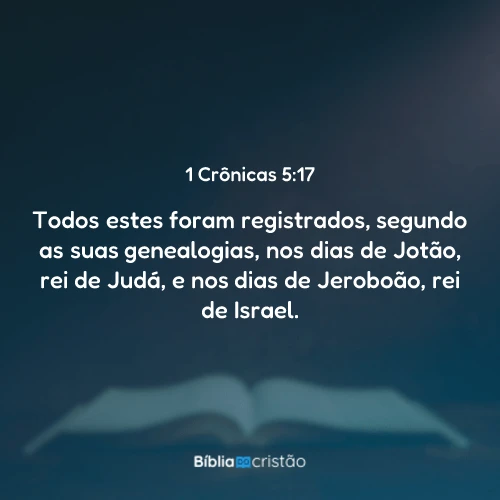 1 Crônicas 5:17