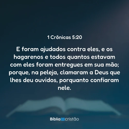 1 Crônicas 5:20