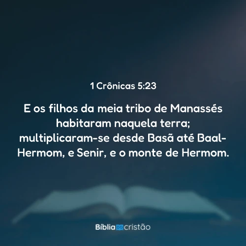 1 Crônicas 5:23