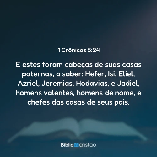 1 Crônicas 5:24