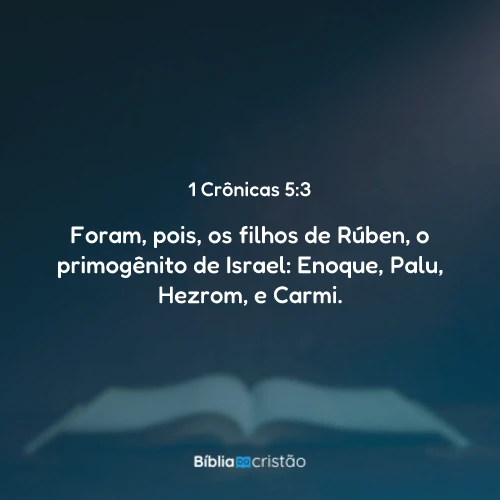 1 Crônicas 5:3