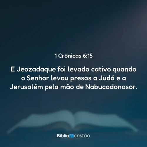 1 Crônicas 6:15