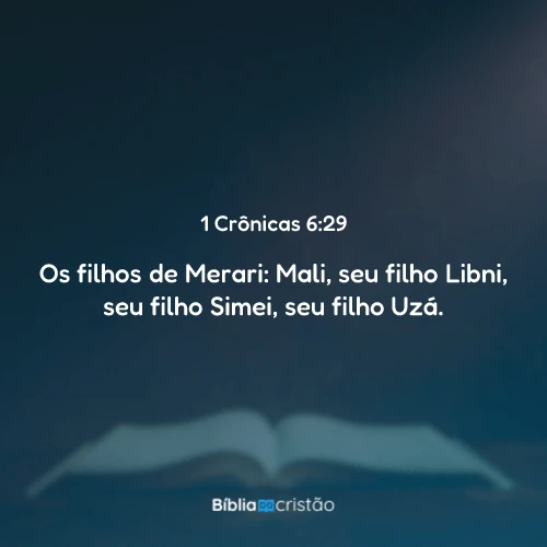 1 Crônicas 6:29