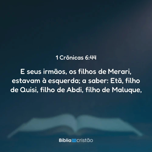 1 Crônicas 6:44