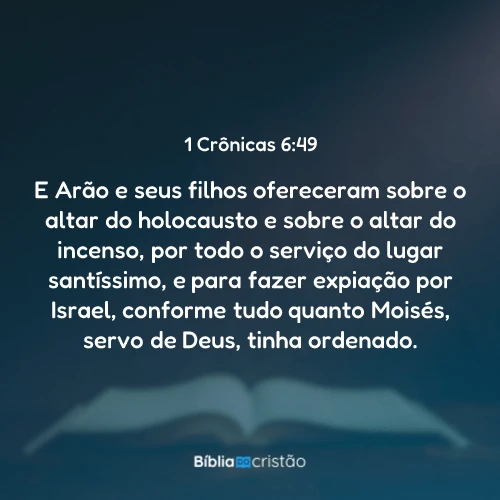 1 Crônicas 6:49