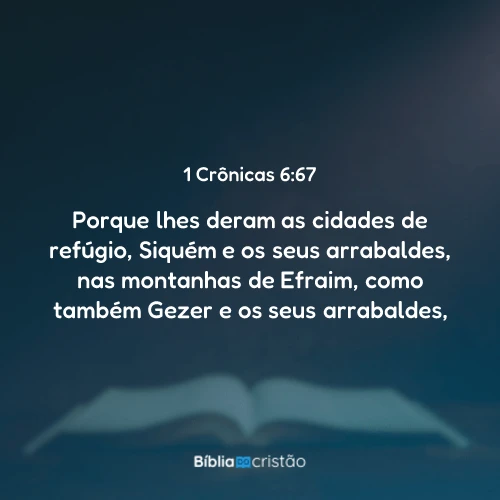 1 Crônicas 6:67