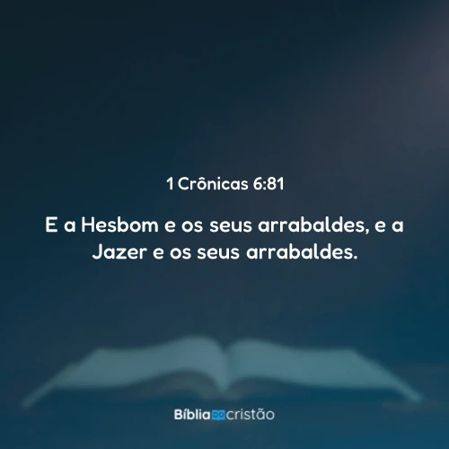 1 Crônicas 6:81