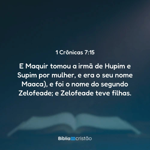 1 Crônicas 7:15