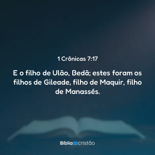 1 Crônicas 7:17