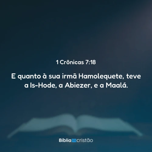 1 Crônicas 7:18