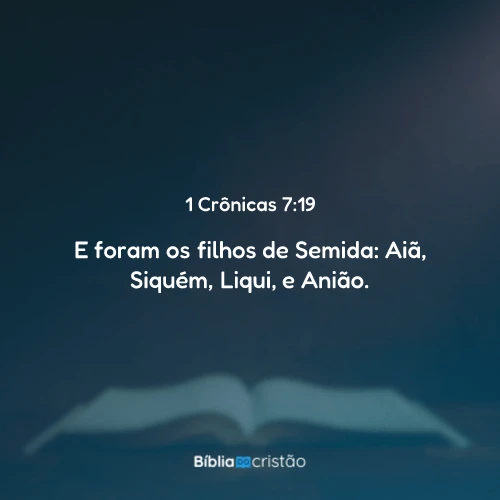 1 Crônicas 7:19
