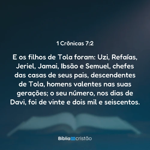 1 Crônicas 7:2