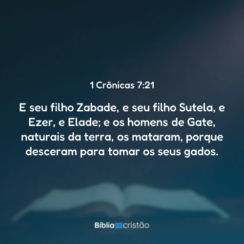 1 Crônicas 7:21