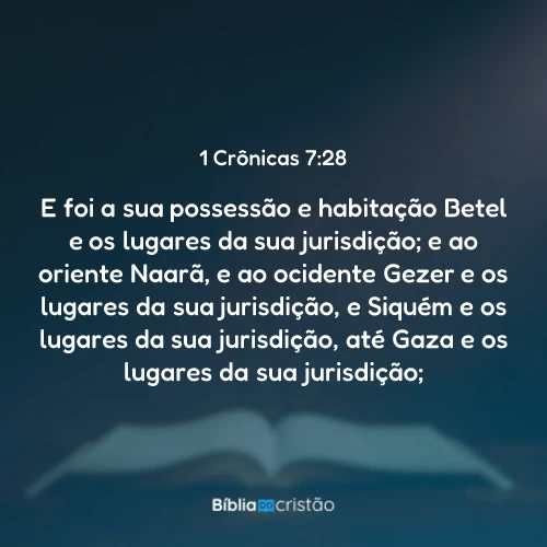 1 Crônicas 7:28