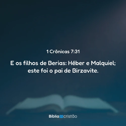 1 Crônicas 7:31