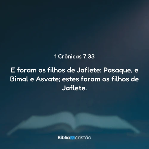 1 Crônicas 7:33